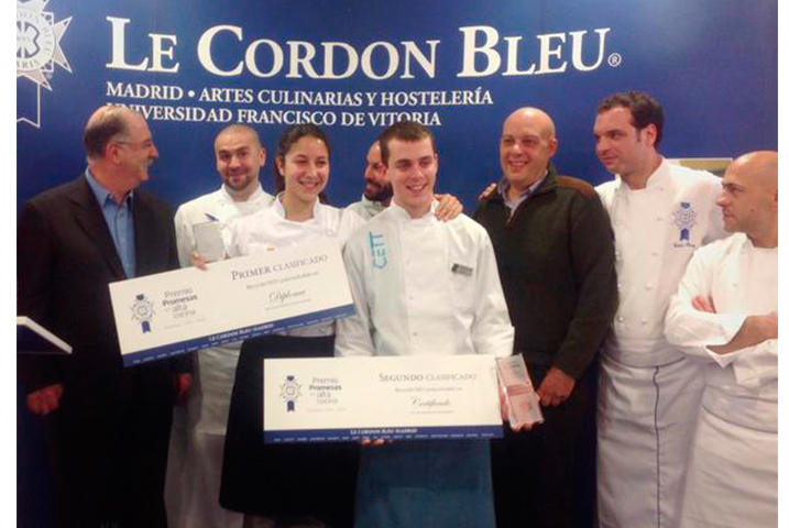 Fotografia de: Eric Solà, alumne del CETT 2n guanyador del concurs Premio Promesas de la Alta Cocina Le Cordon Bleu  | CETT